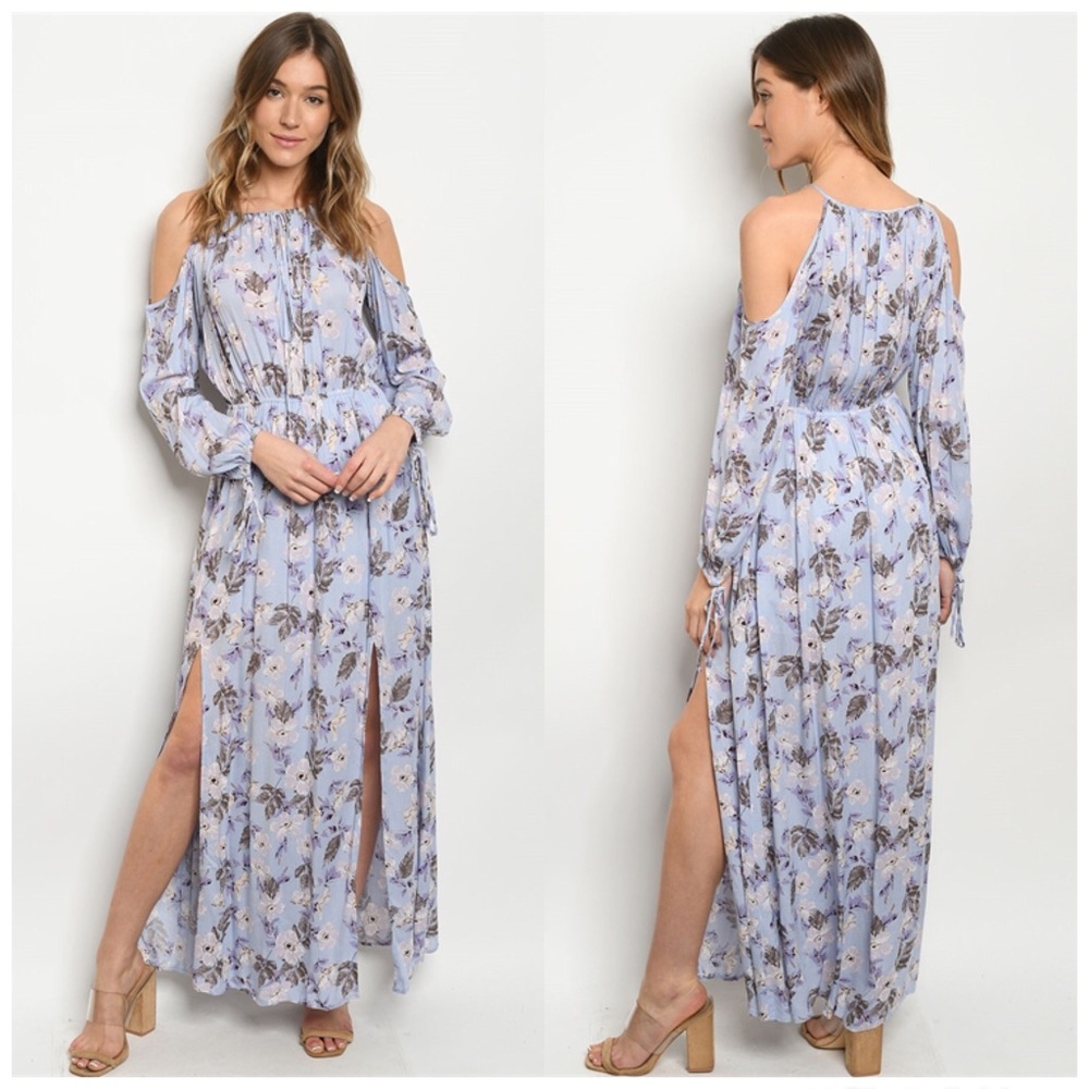 3-PACK Lilac Floral Maxi Dress